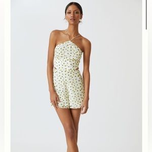 Hutch Ditsy Floral Seaside‎ Romper Anthropologie size 6